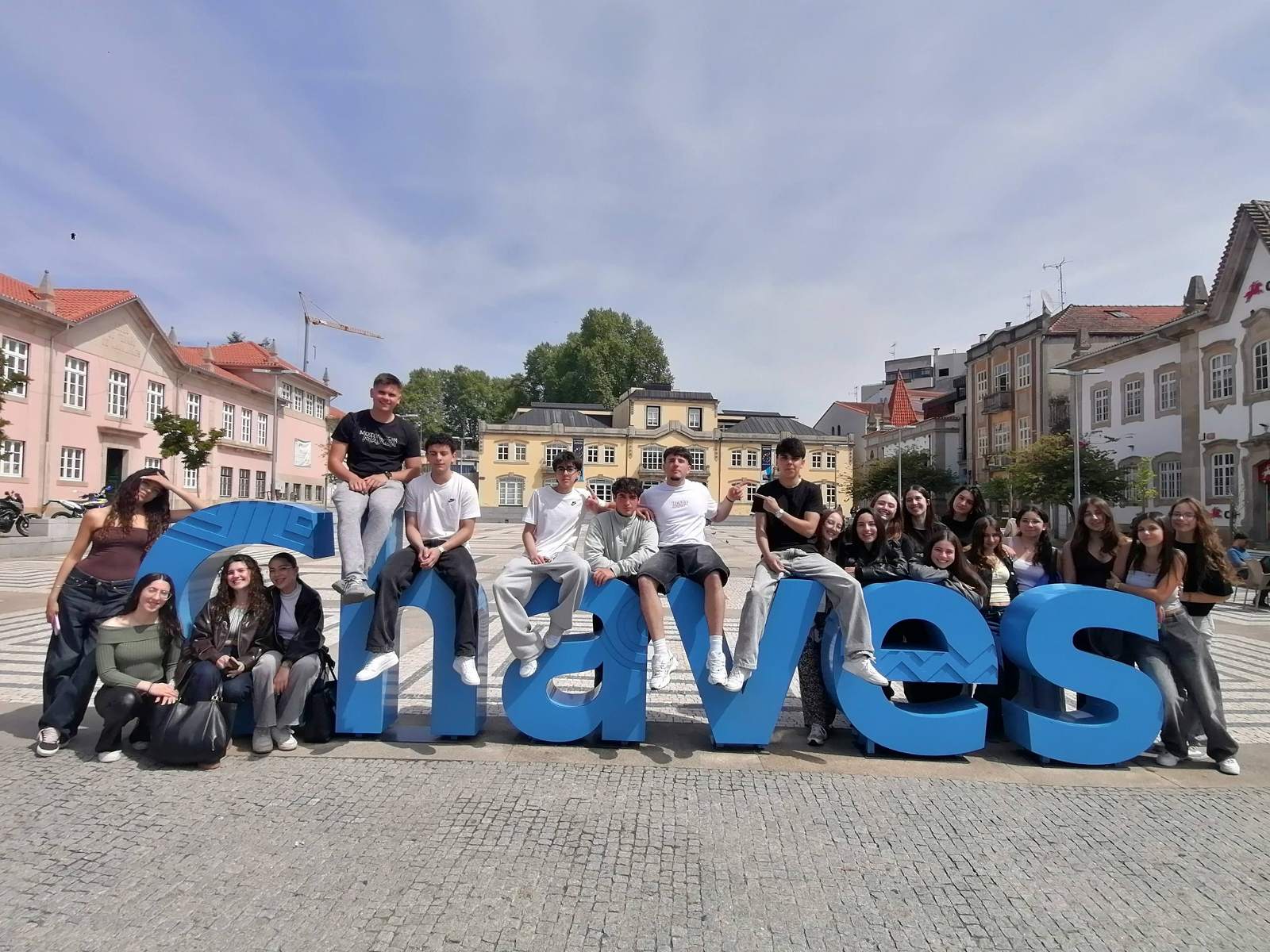 Alunos do 12A em Chaves