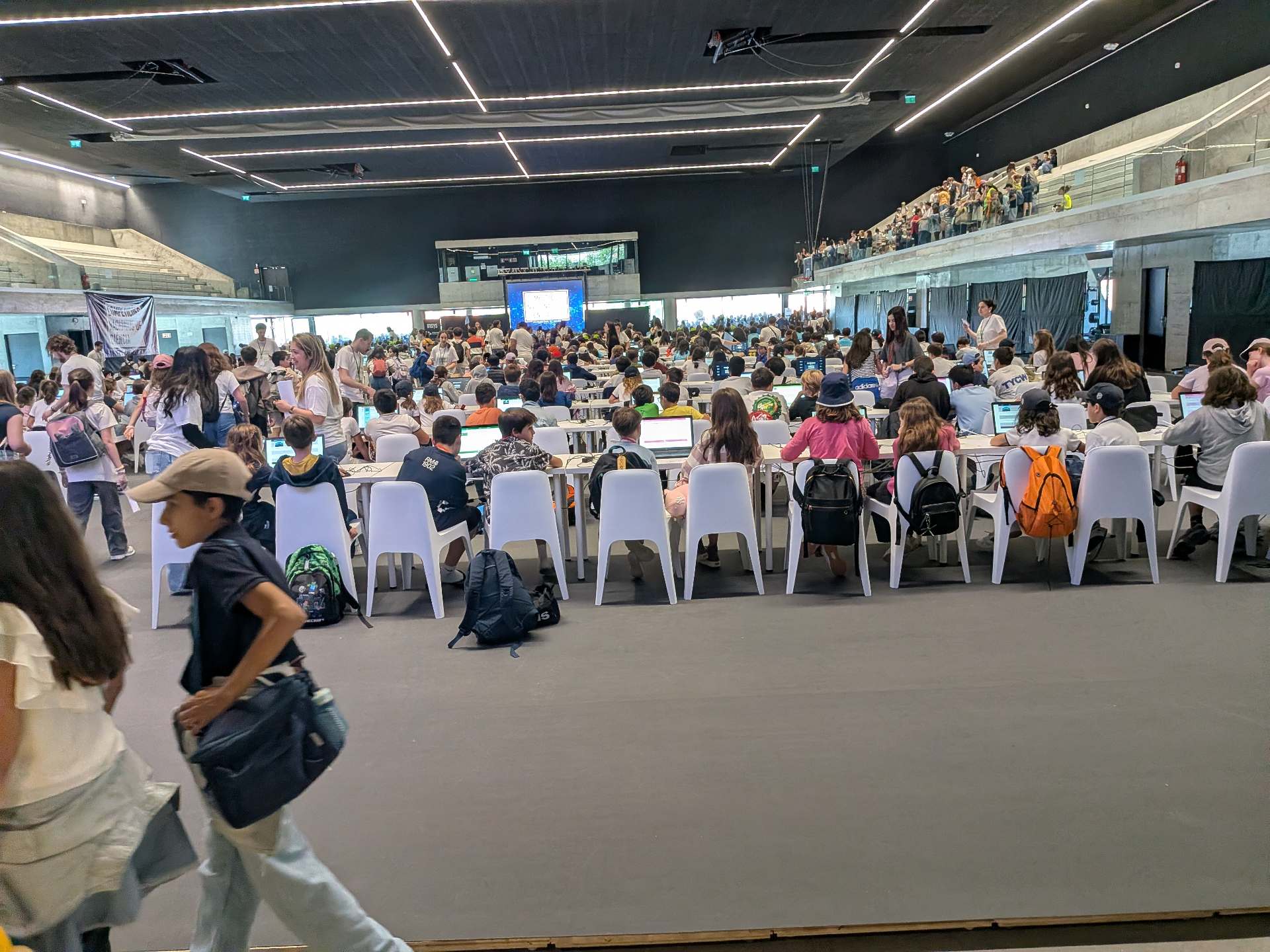 Alunos em competição