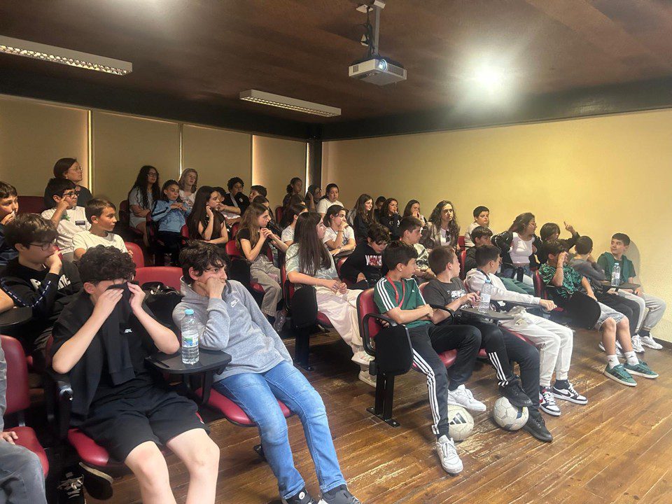 Ecrã da apresentação pedagógica