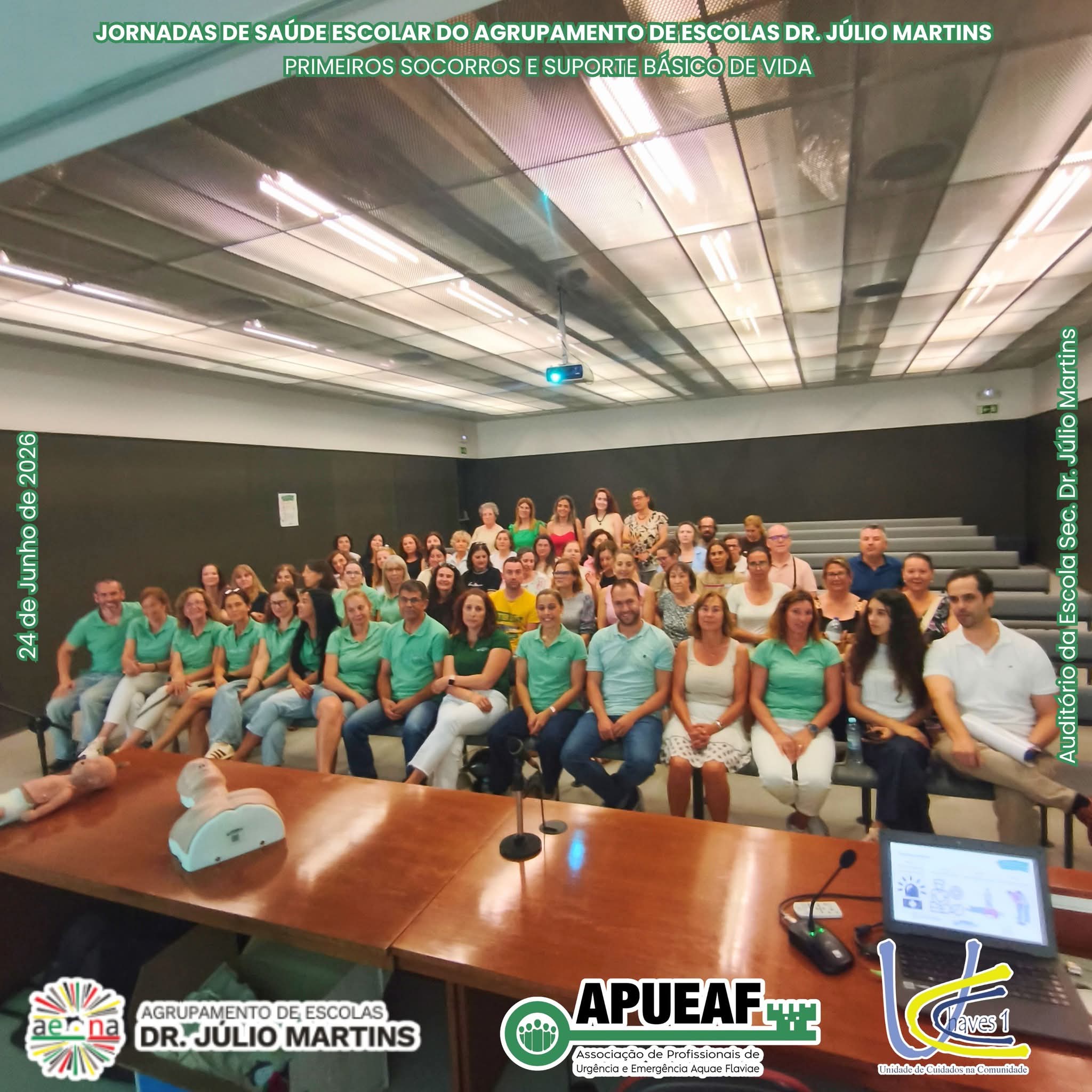 Participantes no Auditório da Escola Secundária