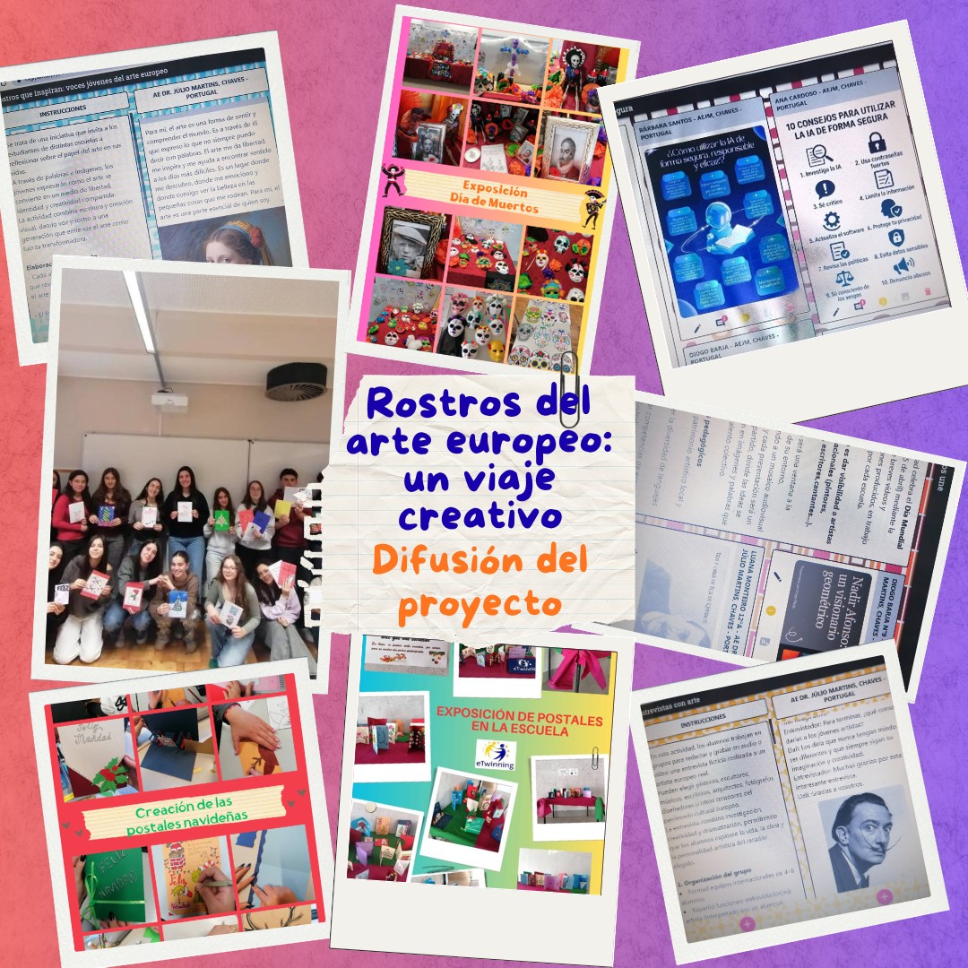 Cartaz Oficial do Projeto Rostros del arte europeo