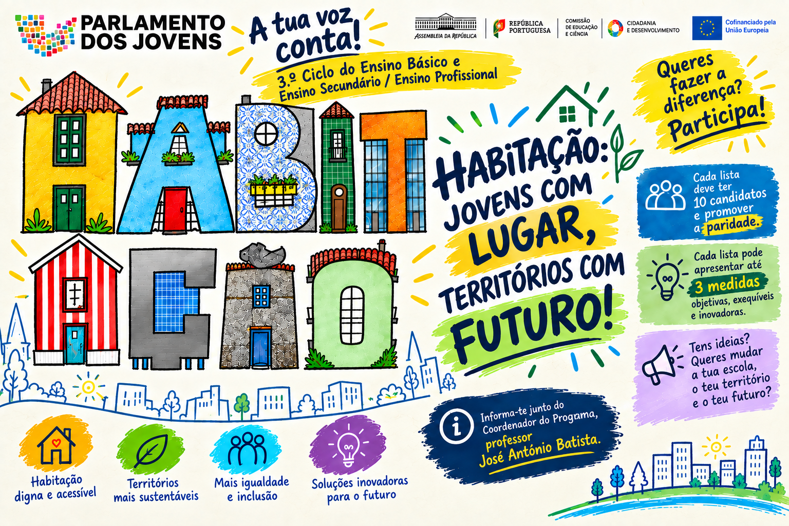 Cartaz de Divulgação do Parlamento dos Jovens
