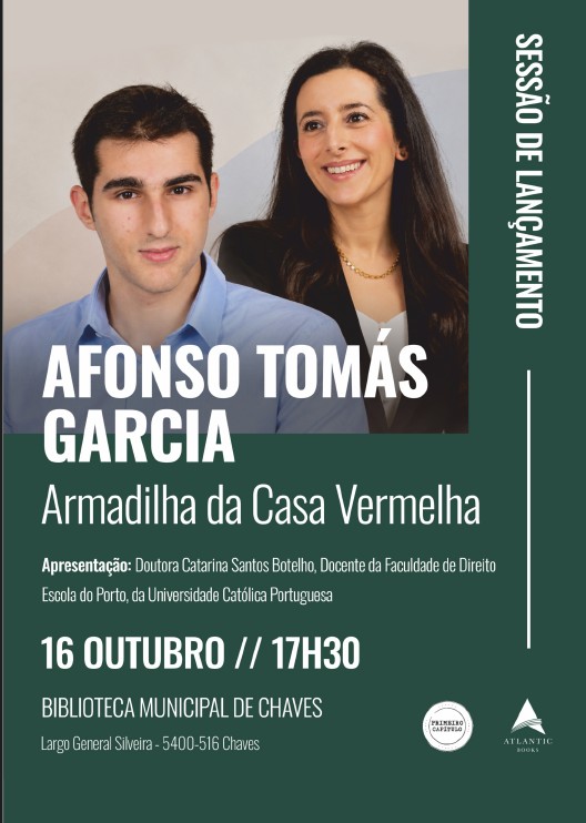 Cartaz de Lançamento do Livro A Armadilha da Casa Vermelha