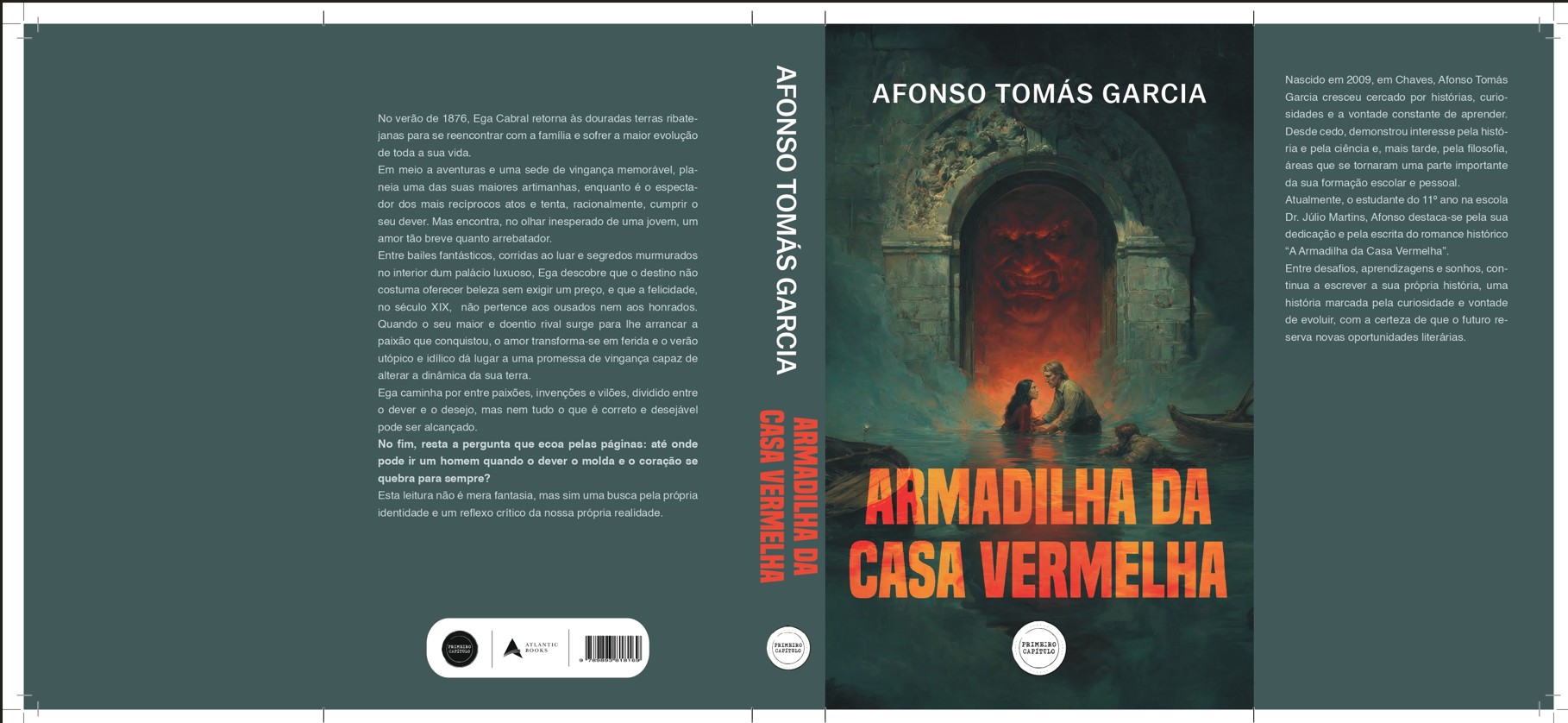 Capa e Contracapa do Livro A Armadilha da Casa Vermelha