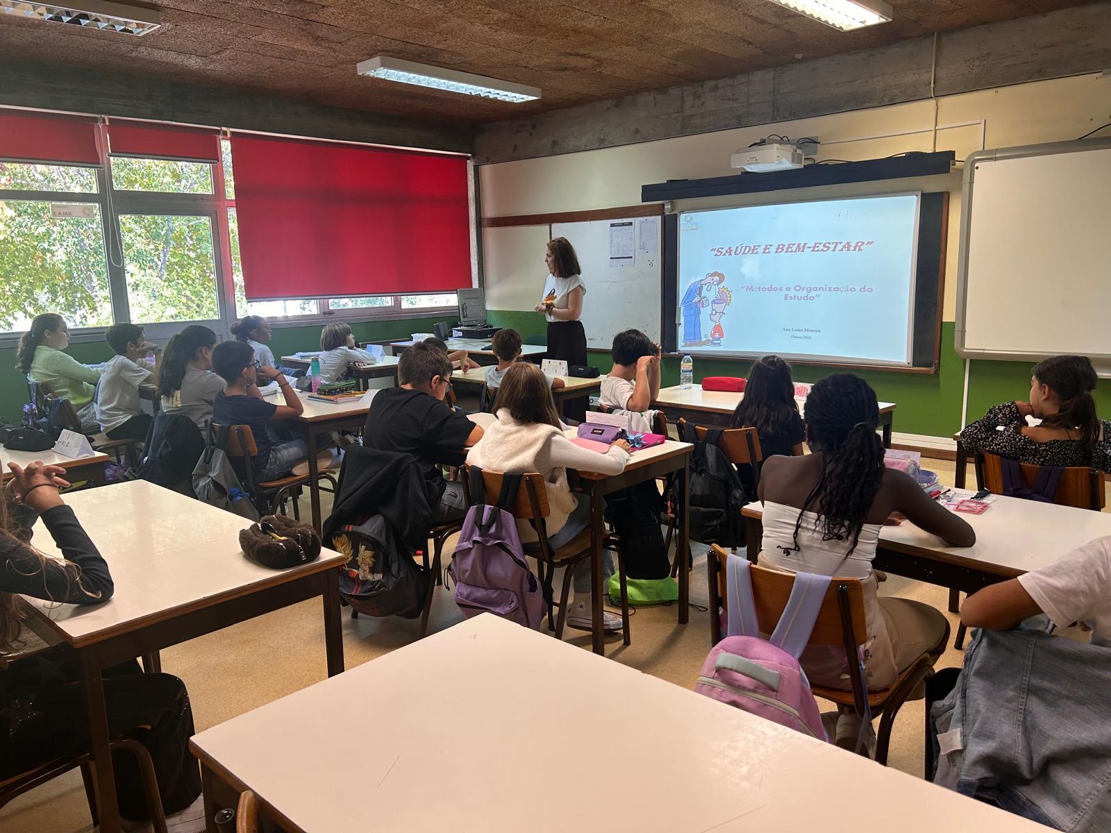 Sessão de sensibilização Saúde e Bem-Estar na Escola Nadir Afonso